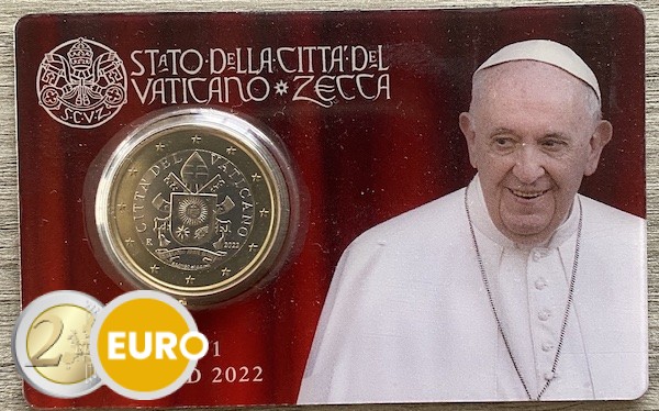 1 euro Vaticano 2022 coincard nr 01