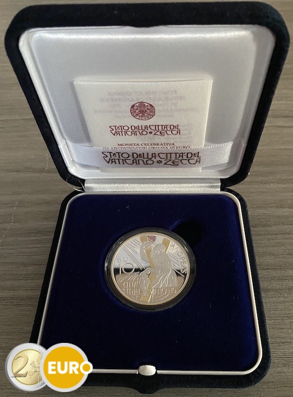 10 euros Vatican 2022 - Saint André BE Proof argent or