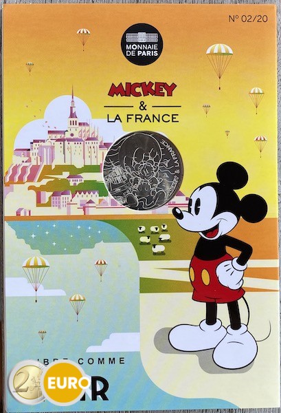 10 euro France 2018 - Mickey Free as the air - in coincard