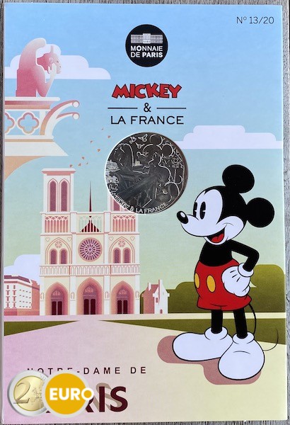 10 euro France 2018 - Mickey Notre Dame de Paris - in coincard