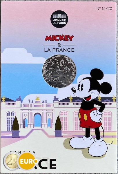 10 Euro Frankreich 2018 - Mickey Auf dem Platz - in Coincard