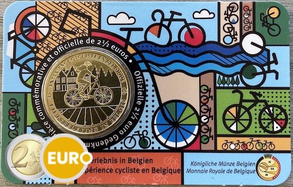2,50 euro Belgie 2023 - Fietsbeleving BU FDC Coincard FR