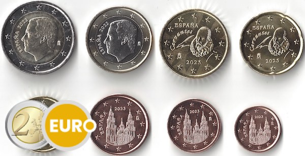 Euro set UNC Spain 2023
