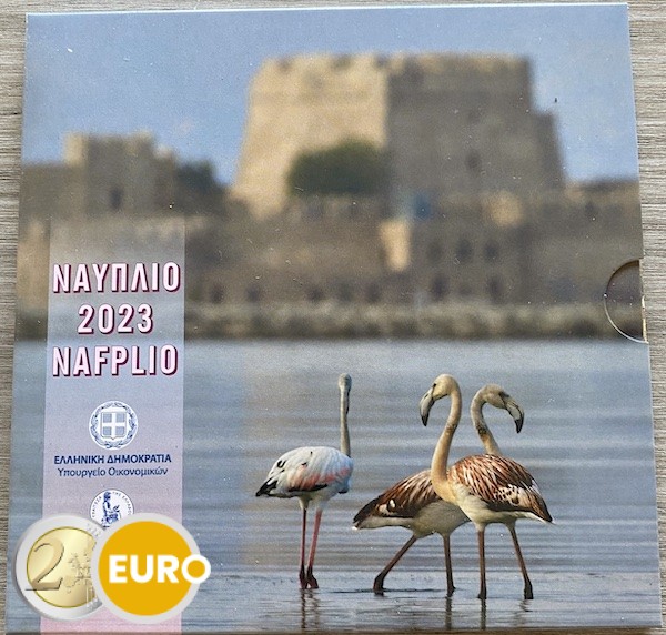 Euro set BU FDC Greece 2023 Nafplio