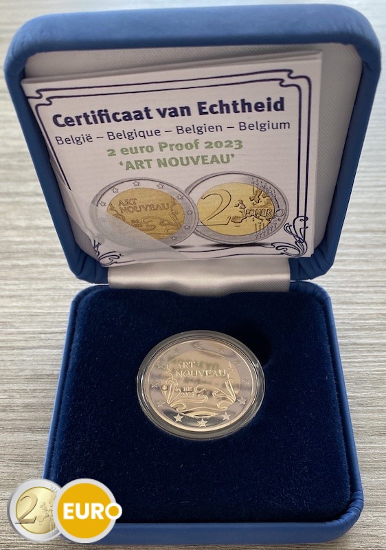 2 euro Belgium 2023 - Art nouveau BE Proof