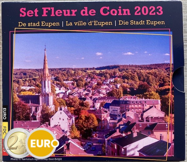 Serie de euro BU FDC Bélgica 2023 Eupen