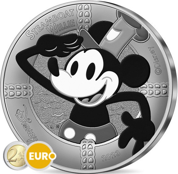 50 Euro + 10 Euro Frankreich 2023 - 100 Jahre Disney – Mickey Maus UNZ