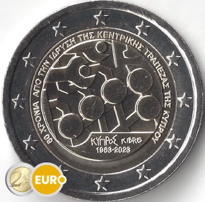 2 Euro Zypern 2023 - Zentralbank UNZ