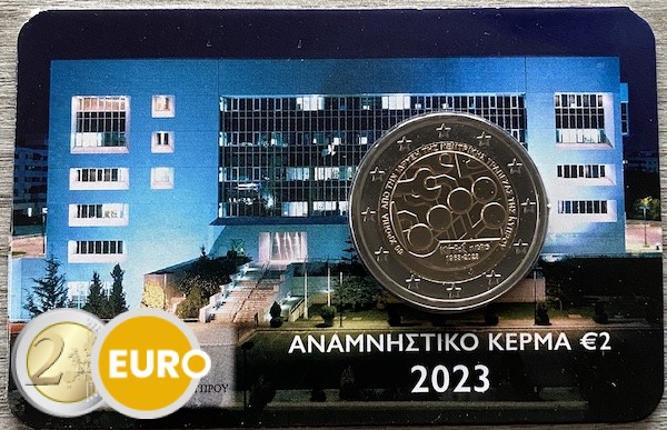 2 euro Cyprus 2023 - Central Bank BU FDC Coincard