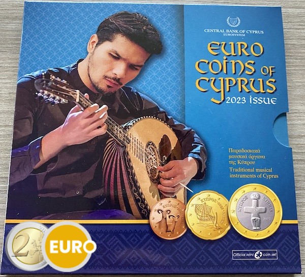 Euro set BU FDC Cyprus 2023 - Traditional music instruments