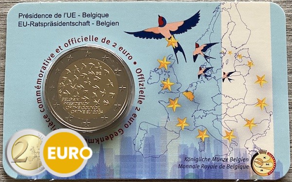 2 euro Belgie 2024 - EU-voorzitterschap BU FDC Coincard FR