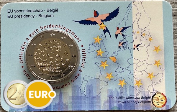 2 Euro Belgien 2024 - EU-Präsidentschaft Stgl. Coincard NL