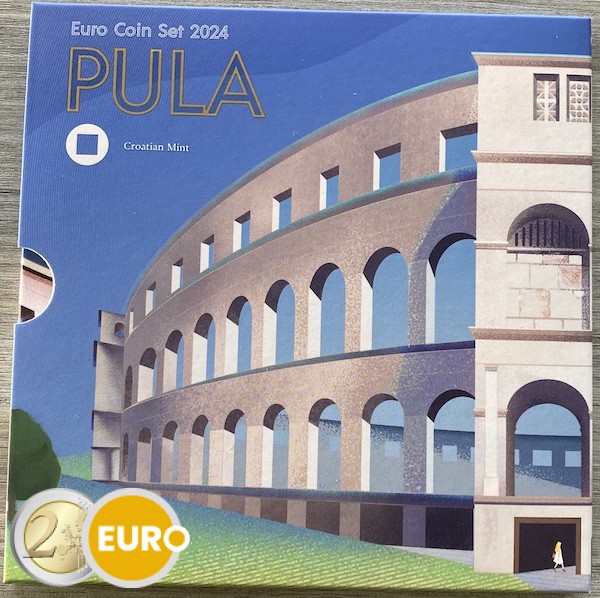 Serie de euro BU FDC Croacia 2024 Pula