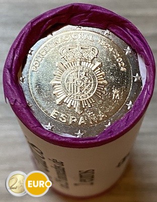 Rouleau 2 euros Espagne 2024 - Corps de la police nationale