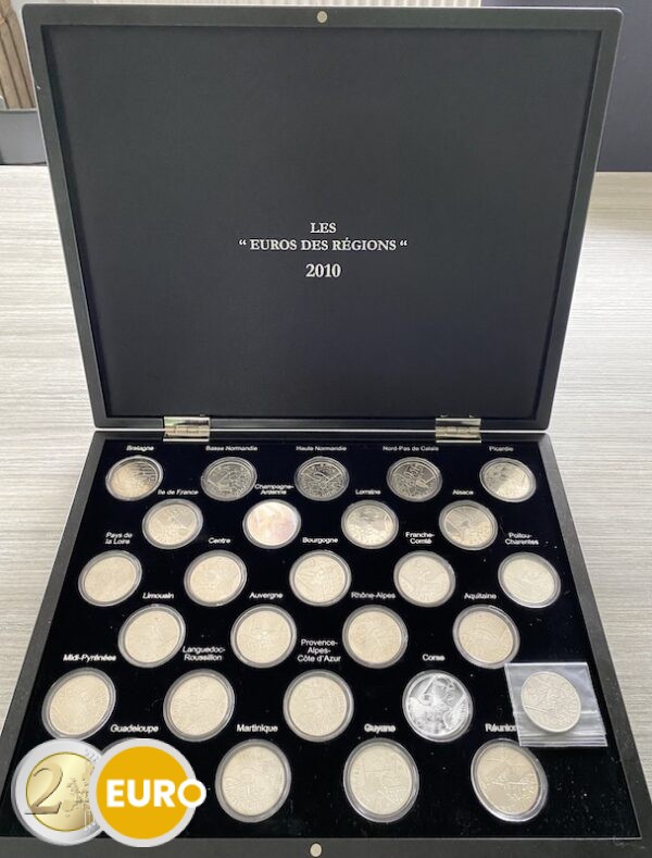 27 x 10 euros Francia 2010 - Regiones de Francia UNC + Caja