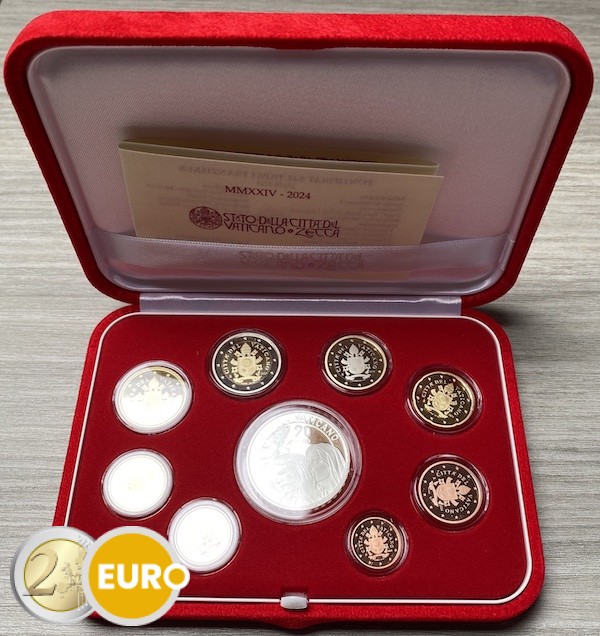 Euro set BE Proof Vatican 2024 + 20 euro silver