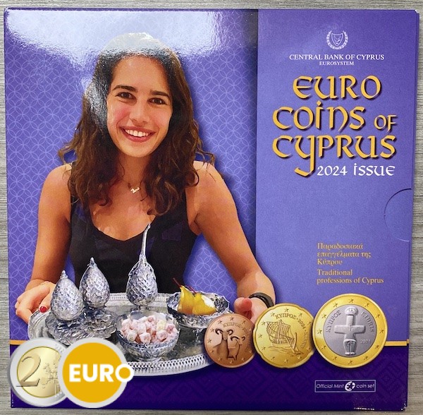 Euro set BU FDC Cyprus 2024 - Traditional professions
