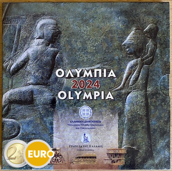 Euro set BU FDC Greece 2024 Olympia