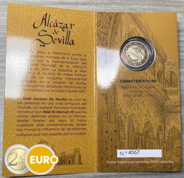 2 euro Spanje 2024 - Kathedraal van Sevilla BE Proof