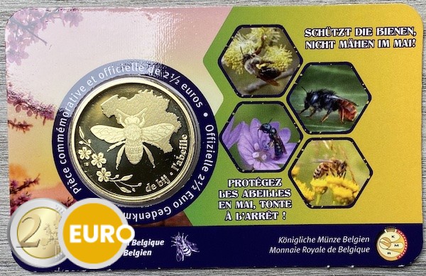 2,50 euros Bélgica 2024 - La abeja BU FDC Coincard FR