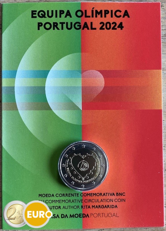 2 euro Portugal 2024 - Olympic Games BU FDC Coincard