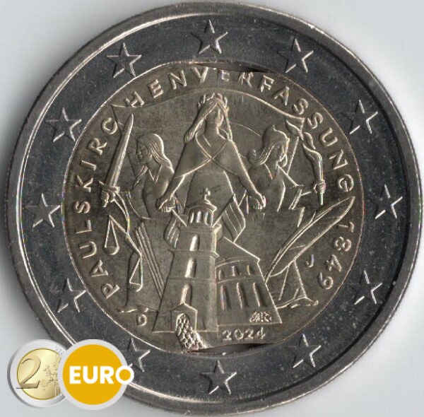 2 euros Alemania 2024 - 175 años de la Constitución alemana UNC - Error