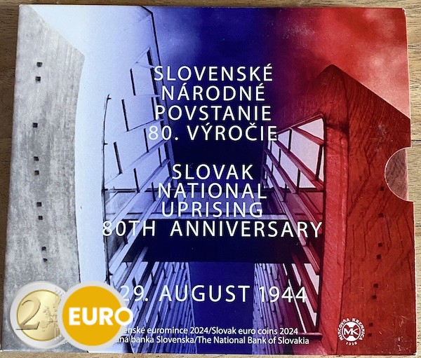 Euro set BU FDC Slovakia 2024 - Slovak National Uprising