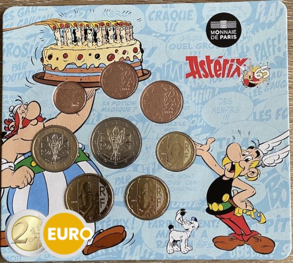 Serie de euro BU FDC Francia 2024 Astérix