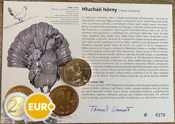 5 euro Slowakije 2024 - Auerhoen UNC met echtheidscertificaat