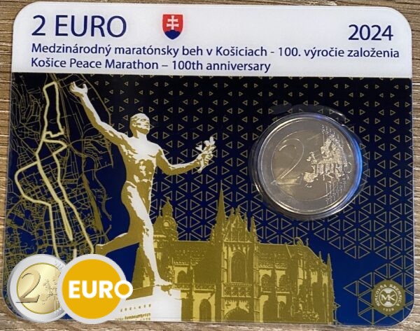2 euros Eslovaquia 2024 - Maratón Košice UNC Coincard