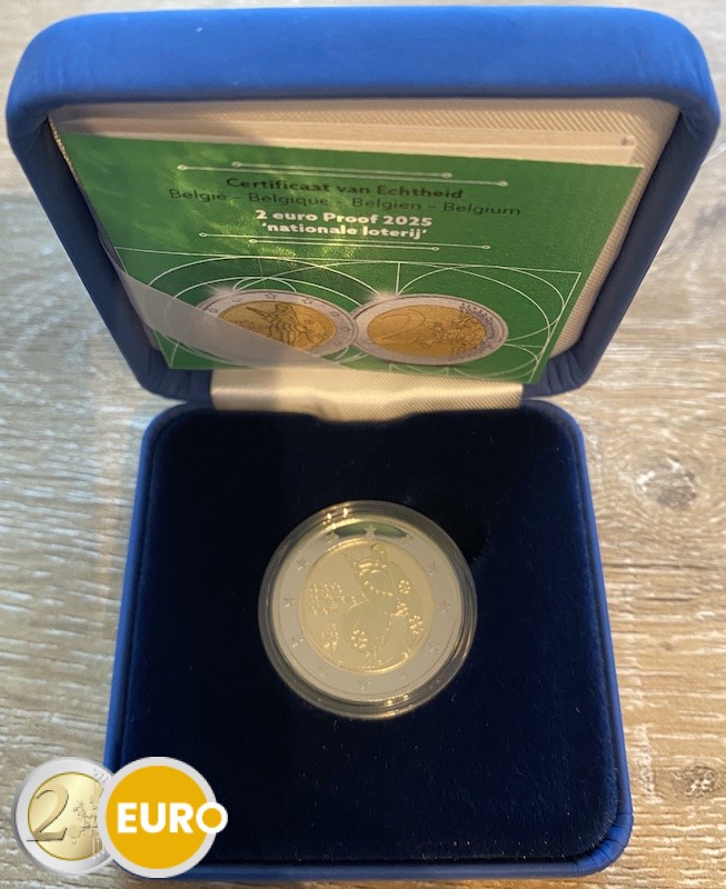 2 Euro Belgien 2025 - Nationallotterie PP