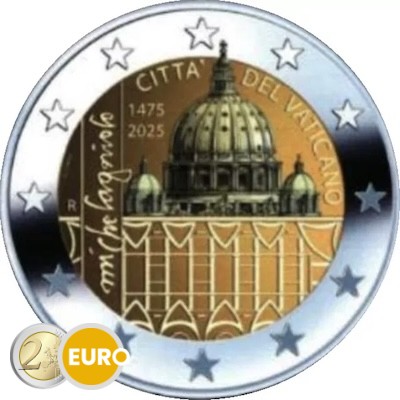 2 Euro Vatikan 2025 - Michelangelo PP