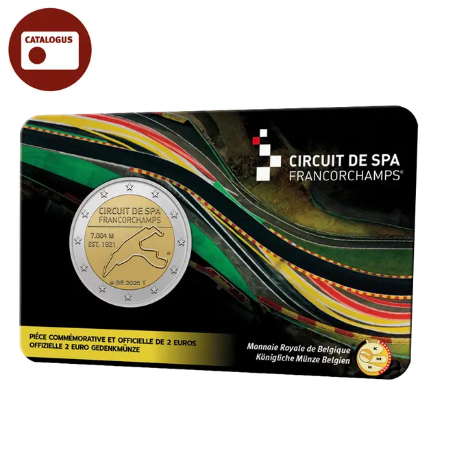 2 Euro Belgien 2025 - Spa-Francorchamps Stgl. Coincard FR