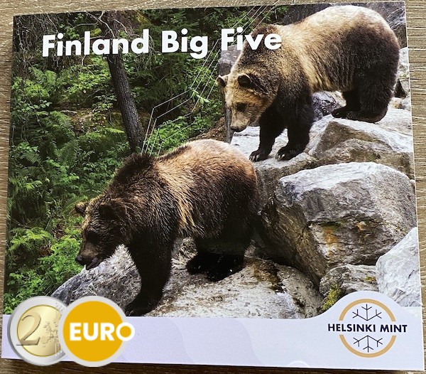 Série euro BU FDC Finlande 2025 Ours brun - WMF