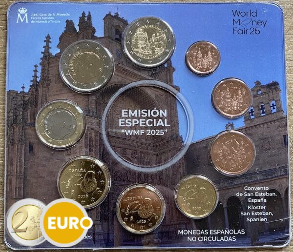 Euro set BU FDC Spanje 2025 + 2 euro Salamanca - WMF