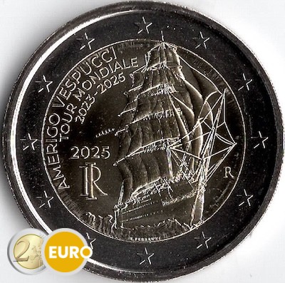 2 Euro Italien 2025 - Amerigo Vespucci UNZ