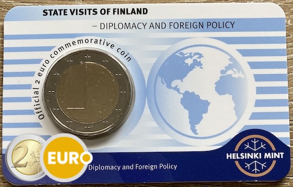 2 Euro Finnland 2025 - Diplomatie und Außenpolitik Stgl. Coincard EN