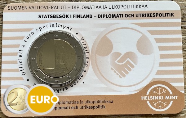 2 Euro Finnland 2025 - Diplomatie und Außenpolitik Stgl. Coincard FI / SE