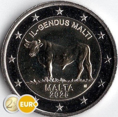 2 Euro Malta 2025 - maltesischen Ochsen UNZ