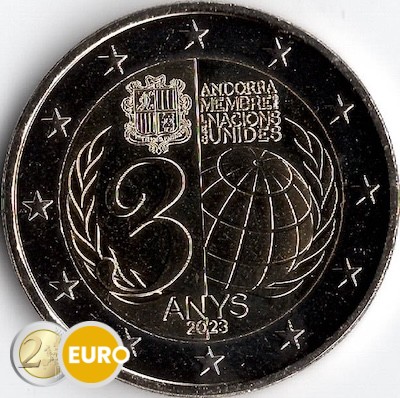 2 Euro Andorra 2023 - Beitritt VN UNZ