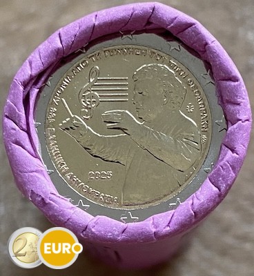 Rolle 2 Euro Griechenland 2025 - Mikis Theodorakis