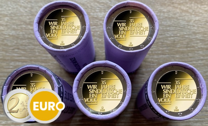 Rollen 2 Euro Deutschland 2025 - ADFGJ Deutsche Einheit