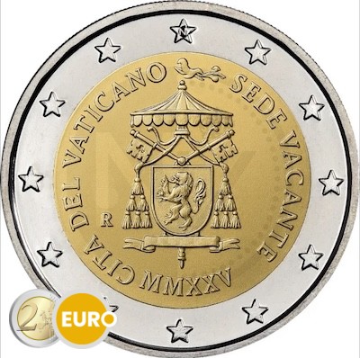 2 Euro Vatikan 2025 - Sede Vacante Stgl.