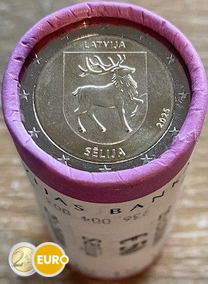 Rolle 2 Euro Lettland 2025 - Wappen von Sēlija