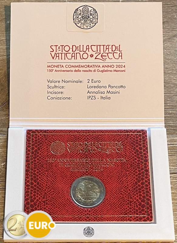 2 Euro Vatikan 2024 - Marconi Stgl.