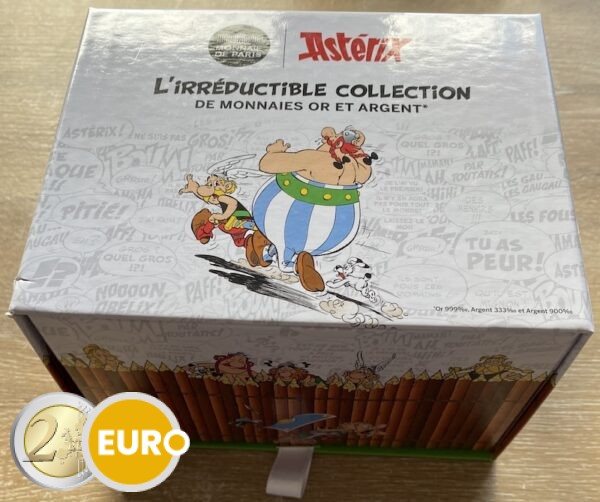 9 x 10 euros + 2 x 50 euros France 2022 - Astérix UNC argent en cartelette - Vague 1 + coffret