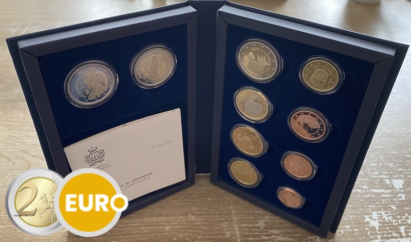 Série euro BE Proof Saint-Marin 2025 + 2 x 2 euros Année Sainte Michel-Ange