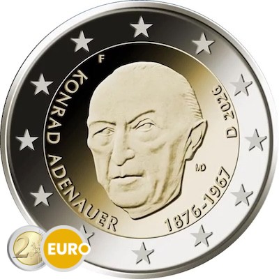 2 euro Duitsland 2026 - Konrad Adenauer UNC