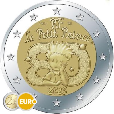 2 euro France 2026 - Little Prince BU FDC Coincard
