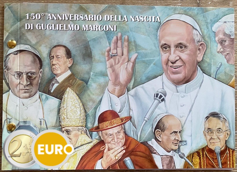 2 Euro Vatikan 2024 - Marconi Stgl. Numisbrief
